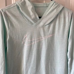 women’s light blue nike dri-fit long sleeve